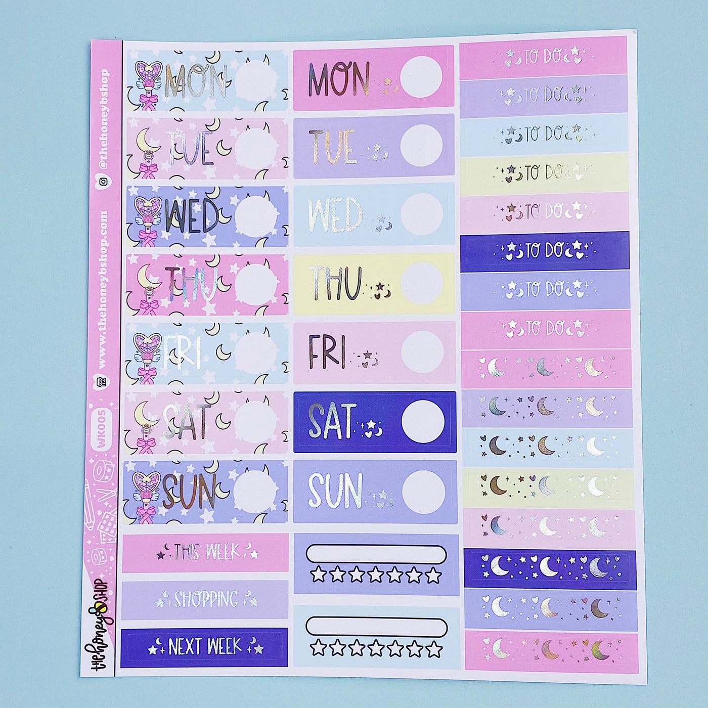 Fight Like A Girl Weekly Kit | Holographic Foil | TheHoneyBShop