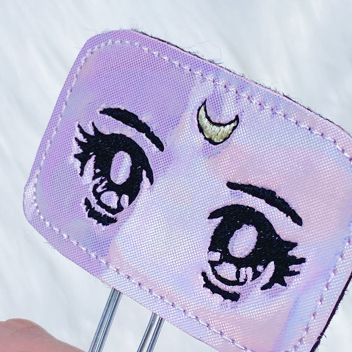 Clip del planificador Feltie de ojos holográficos de Sailor Moon rosa