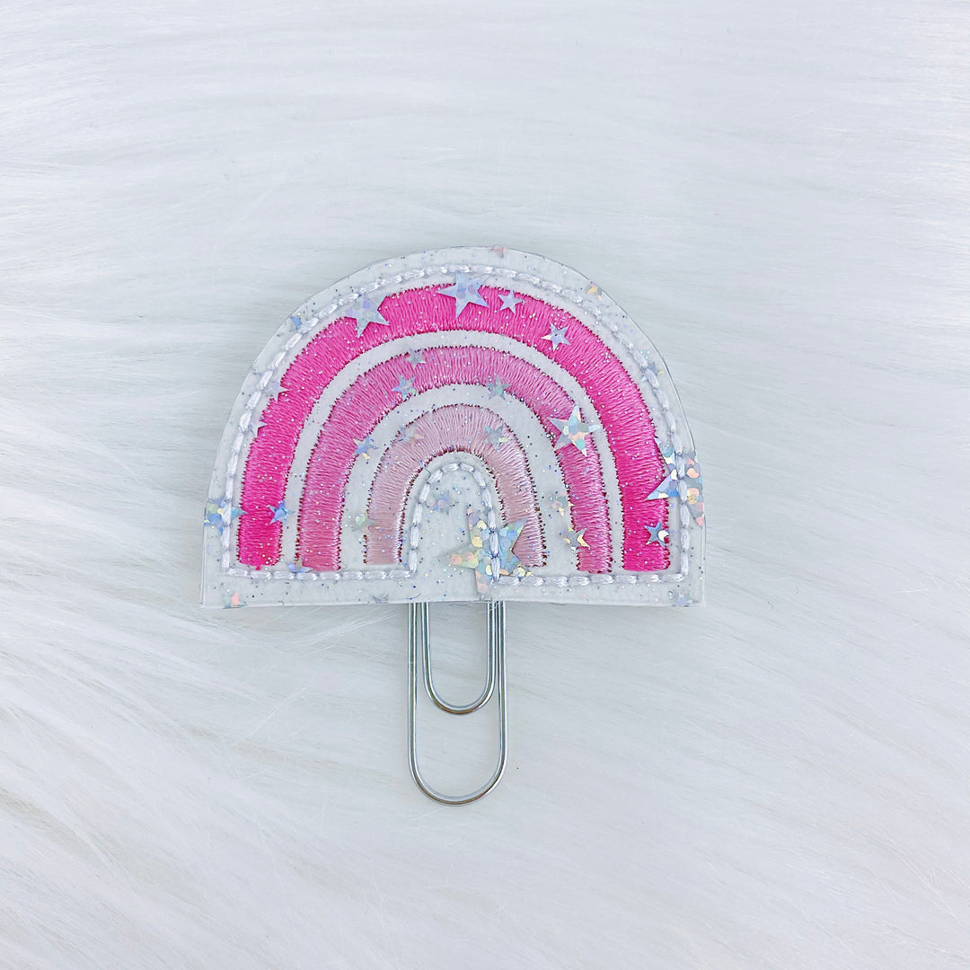 Feltie arcoíris monocromo rosa