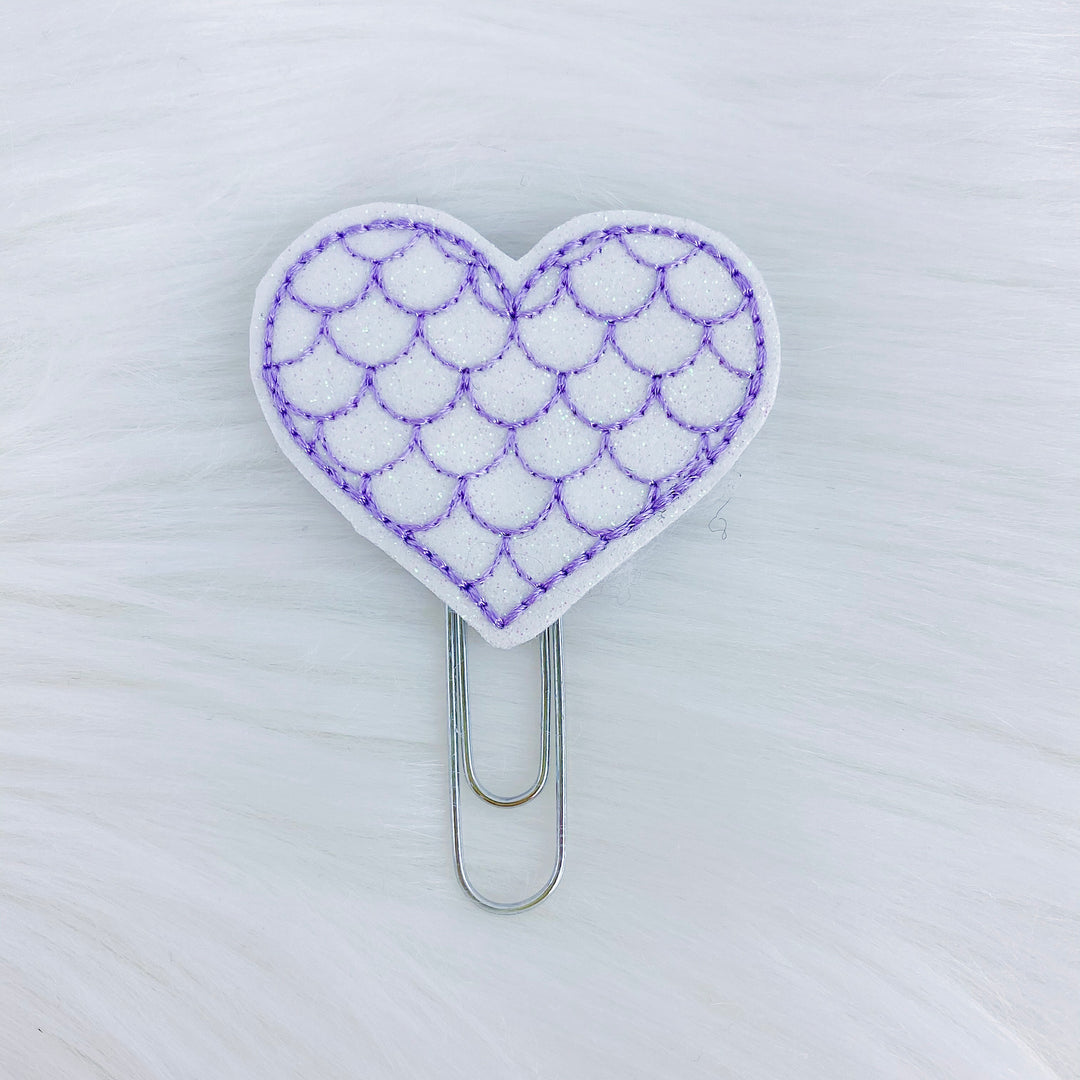 Feltie de corazón de sirena púrpura | ELIGE TU HARDWARE