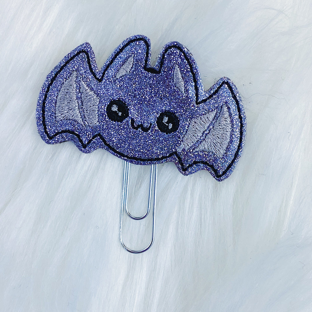 Clip del planificador Kawaii Grey Bat Feltie