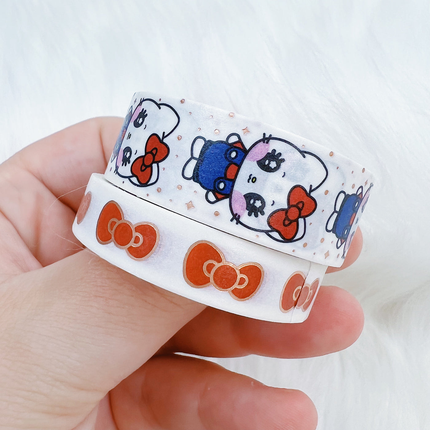Hello Kitty Washi Tape Bundle | 10+15MM | Rose Gold Foil