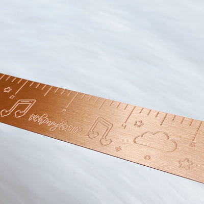 Rose Gold Engraved Ruler | Engraved Ruler | TheHoneyBShop