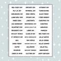 Yearly Holiday Lettering Doodle Sticker | A La Carte