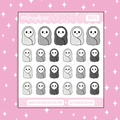 Cuddle Up Ghostie Doodle Sticker