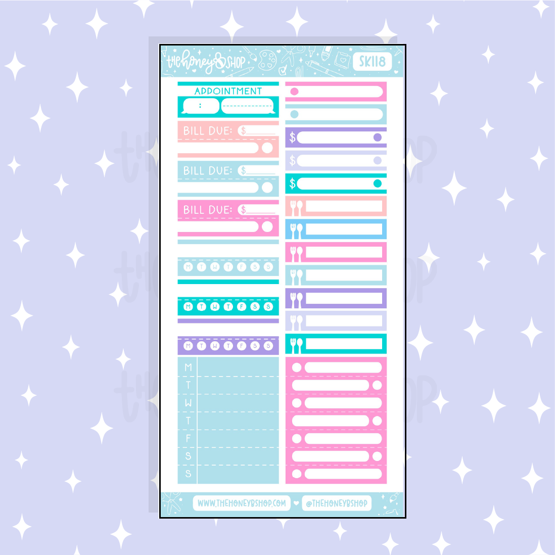 Under the Sea Habits + Functionals Doodle Sticker | A La Carte