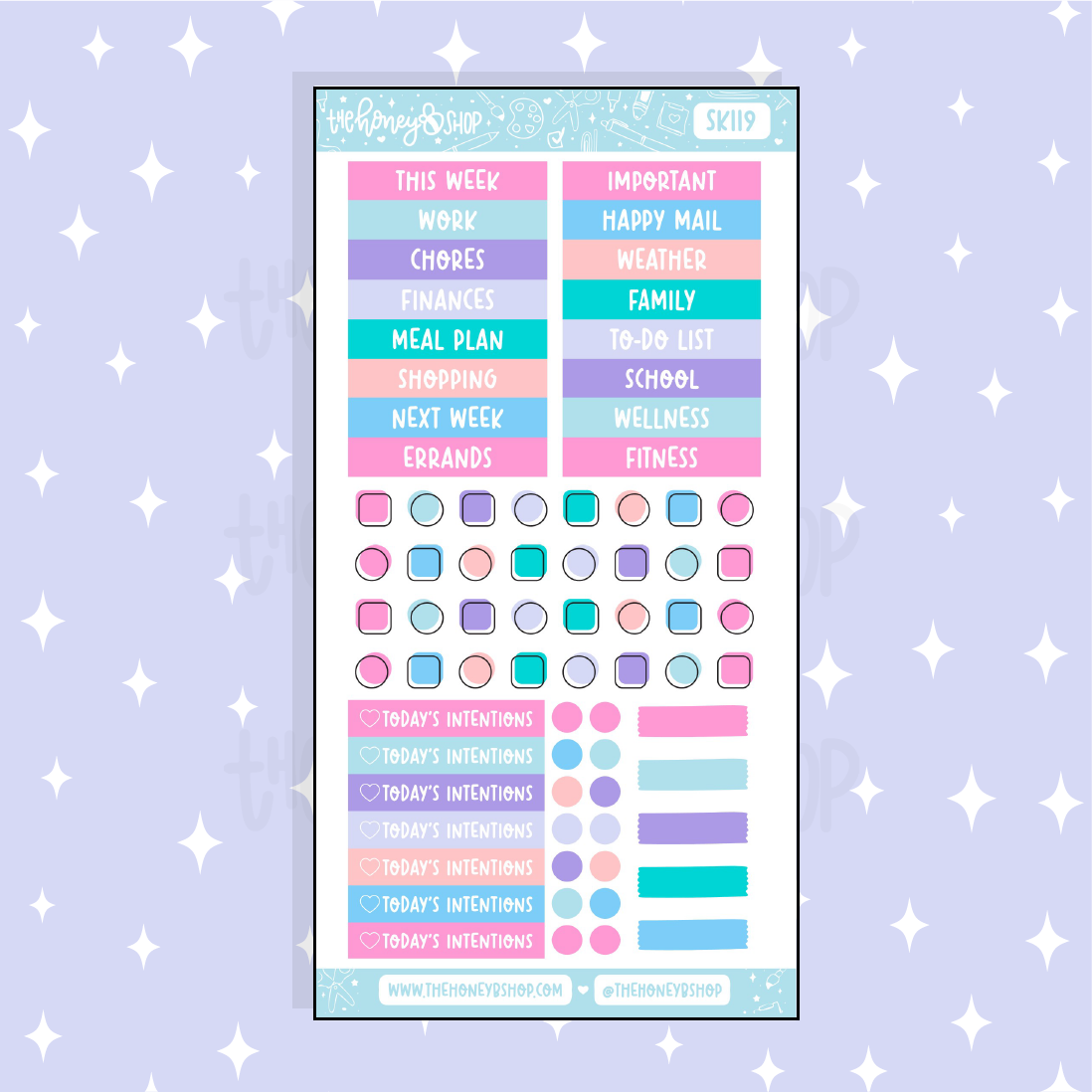 Under the Sea Headers + Bullet Points Doodle Sticker | A La Carte