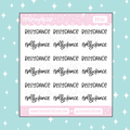 Belly Dance Lettering Doodle Sticker