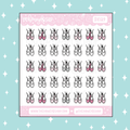 Ballet Slippers Icon Doodle Sticker