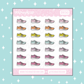 Running Shoes Icon Doodle Sticker | Choose Your Color Option!
