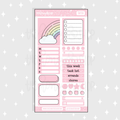 Pastel Pink Functional Sheet Doodle Sticker | A La Carte