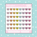Heart Rate Icon Doodle Sticker | Choose Your Color Option!