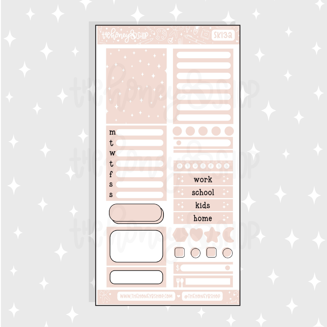 Pastel Orange Functional Sheet Doodle Sticker | A La Carte