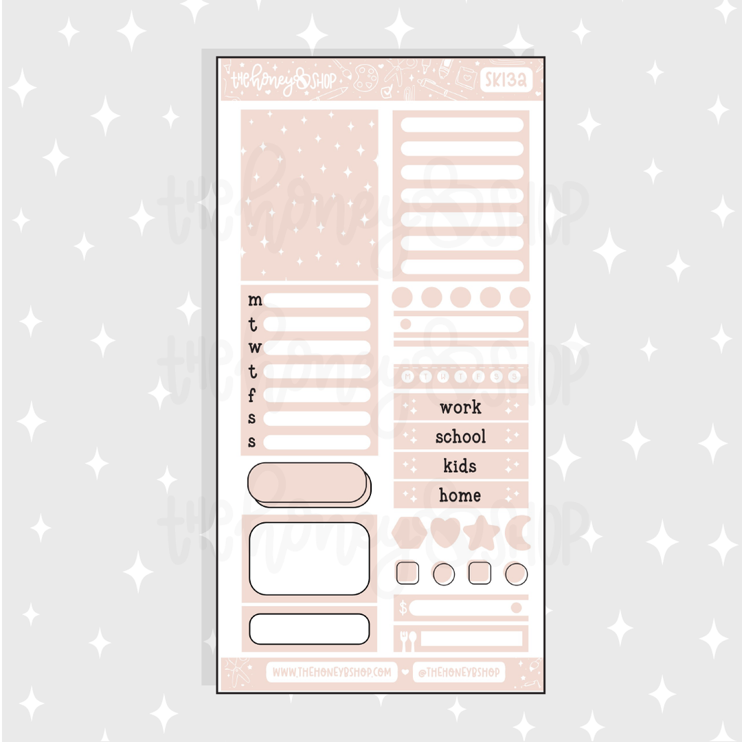 Pastel Dreams | 10 Page Weekly Kit | Choose your Skin Tone!