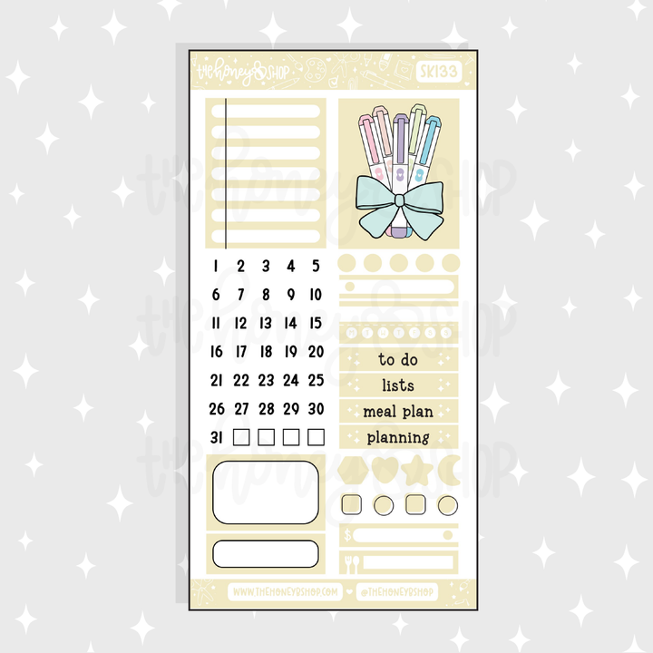 Pastel Dreams | 10 Page Weekly Kit | Choose your Skin Tone!