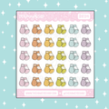 Boxing Gloves Icon Doodle Sticker | Choose Your Color Option!