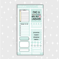 Pastel Teal Functional Sheet Doodle Sticker | A La Carte