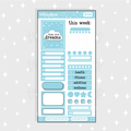 Pastel Blue Functional Sheet Doodle Sticker | A La Carte