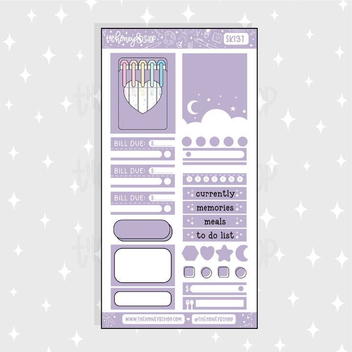 Pastel Dreams | 10 Page Weekly Kit | Choose your Skin Tone!