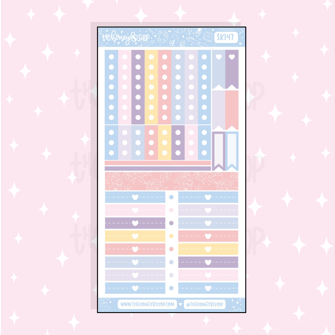 Tea Party Checklists + Headers Doodle Sticker | A La Carte