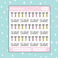 Razors + Shave Lettering Doodle Sticker | Choose Your Color Option!