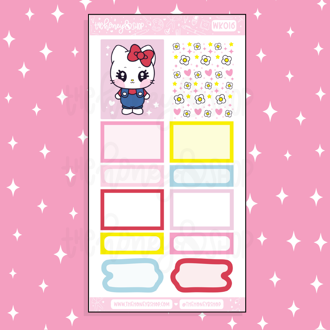 Hello Honey Half Boxes Doodle Sticker | A La Carte