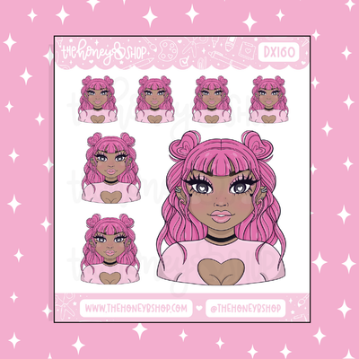 Self Love Babe Doodle Sticker | February Patreon | Choose your Skin Tone!