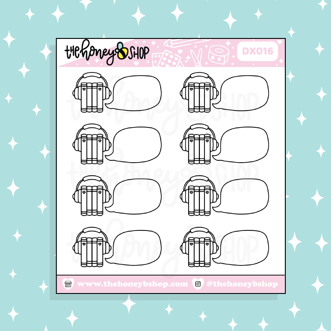 Audiobook + Speech Bubble Doodle Sticker