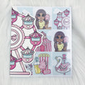 Carnival Cutie Sticker Book | Matte Sticker Paper | 10 Pages | Holographic Foiled