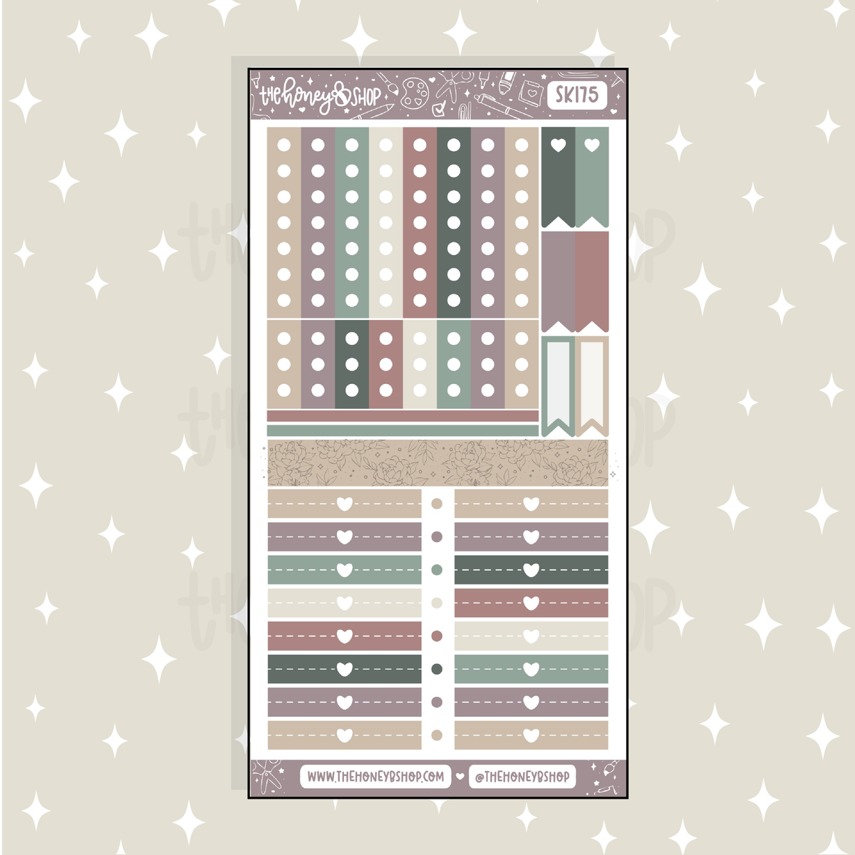 Dark Academia Checklists + Headers Doodle Sticker | A La Carte