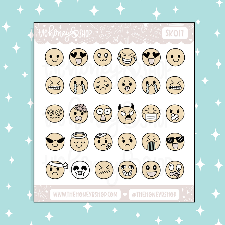 Emoji Doodle Sticker | Choose Your Color Option!