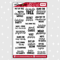 Christmas Holiday Bucket List Doodle Sticker