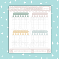 Monthly Trackers Doodle Sticker | Choose Your Color Option!
