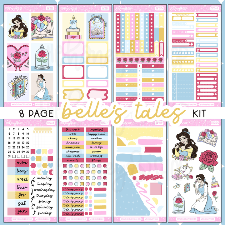 Belle's Tales | 8 Page Weekly Kit | Choose your Skin Tone!