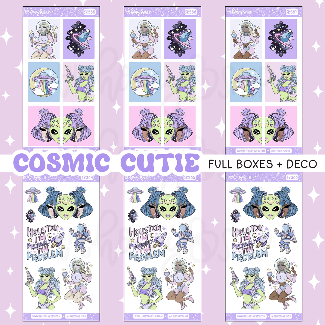 Cosmic Cutie | 8 Page Weekly Kit | Choose Your Skin Tone!