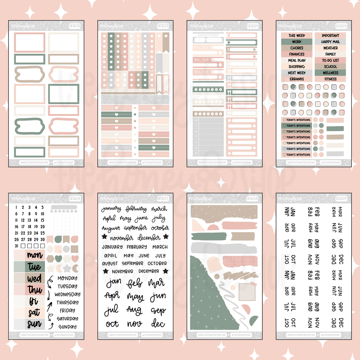 Fresh Start | 10 Page Weekly Kit | Choose your Skin Tone!