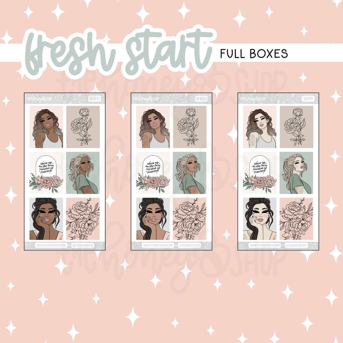Fresh Start | 10 Page Weekly Kit | Choose your Skin Tone!