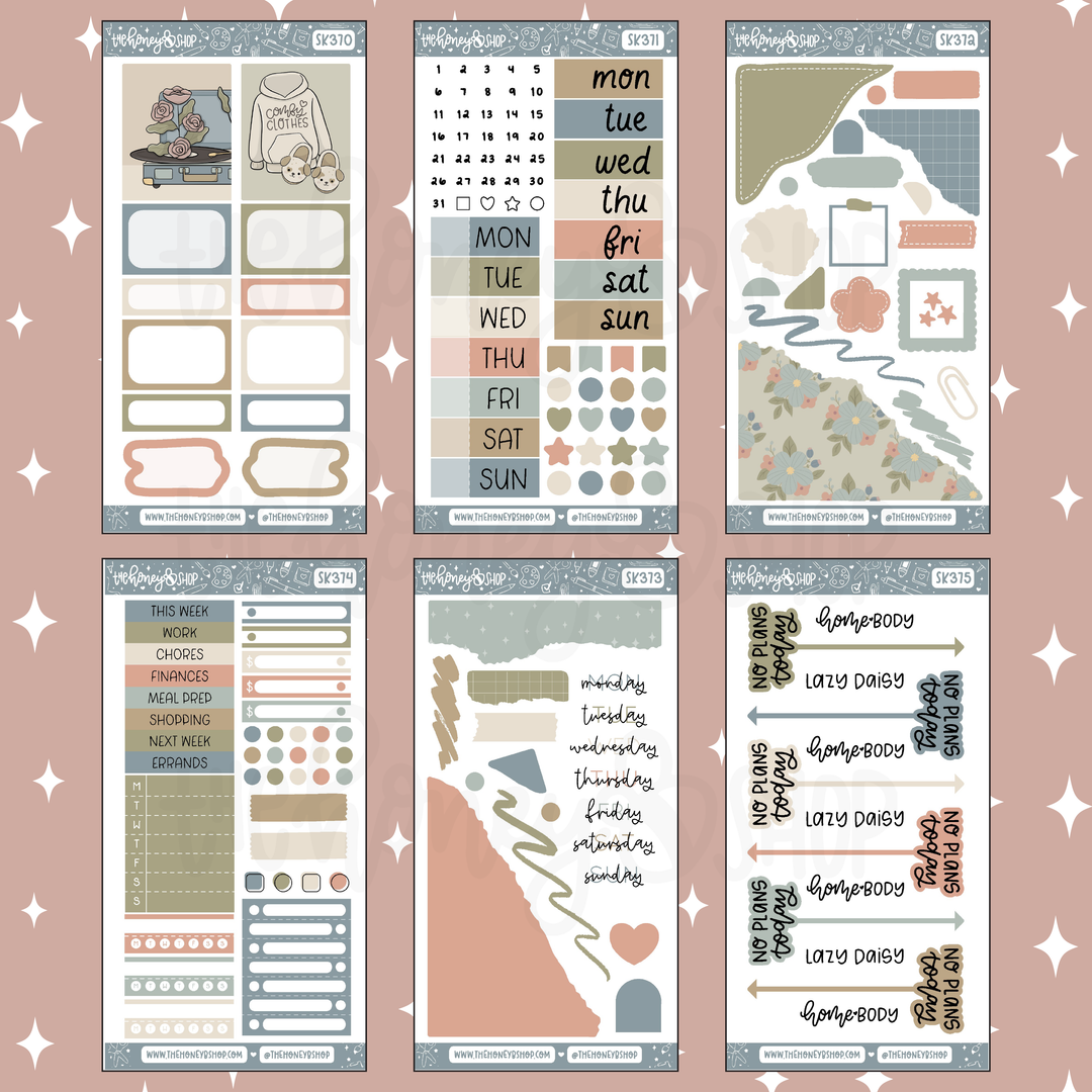 Homebody | 8 Page Weekly Kit | Choose Your Skin Tone!