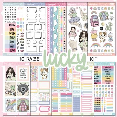 Lucky | 10 Page Weekly Kit | Choose your Skin Tone!