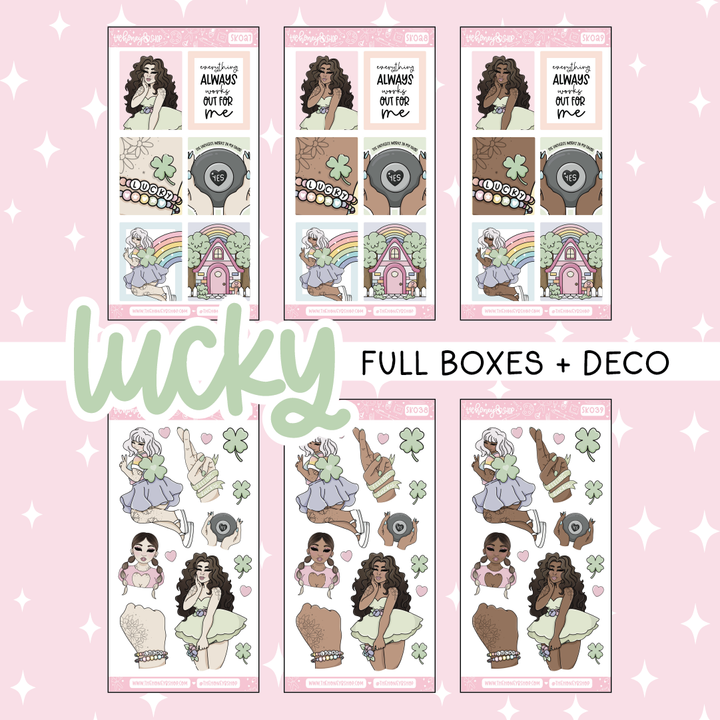 Lucky | 10 Page Weekly Kit | Choose your Skin Tone!