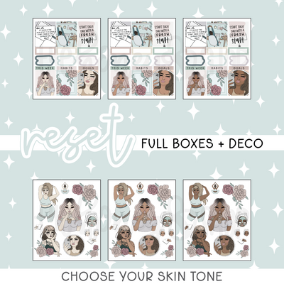 Reset | 10 Page Weekly Kit | Choose your Skin Tone!
