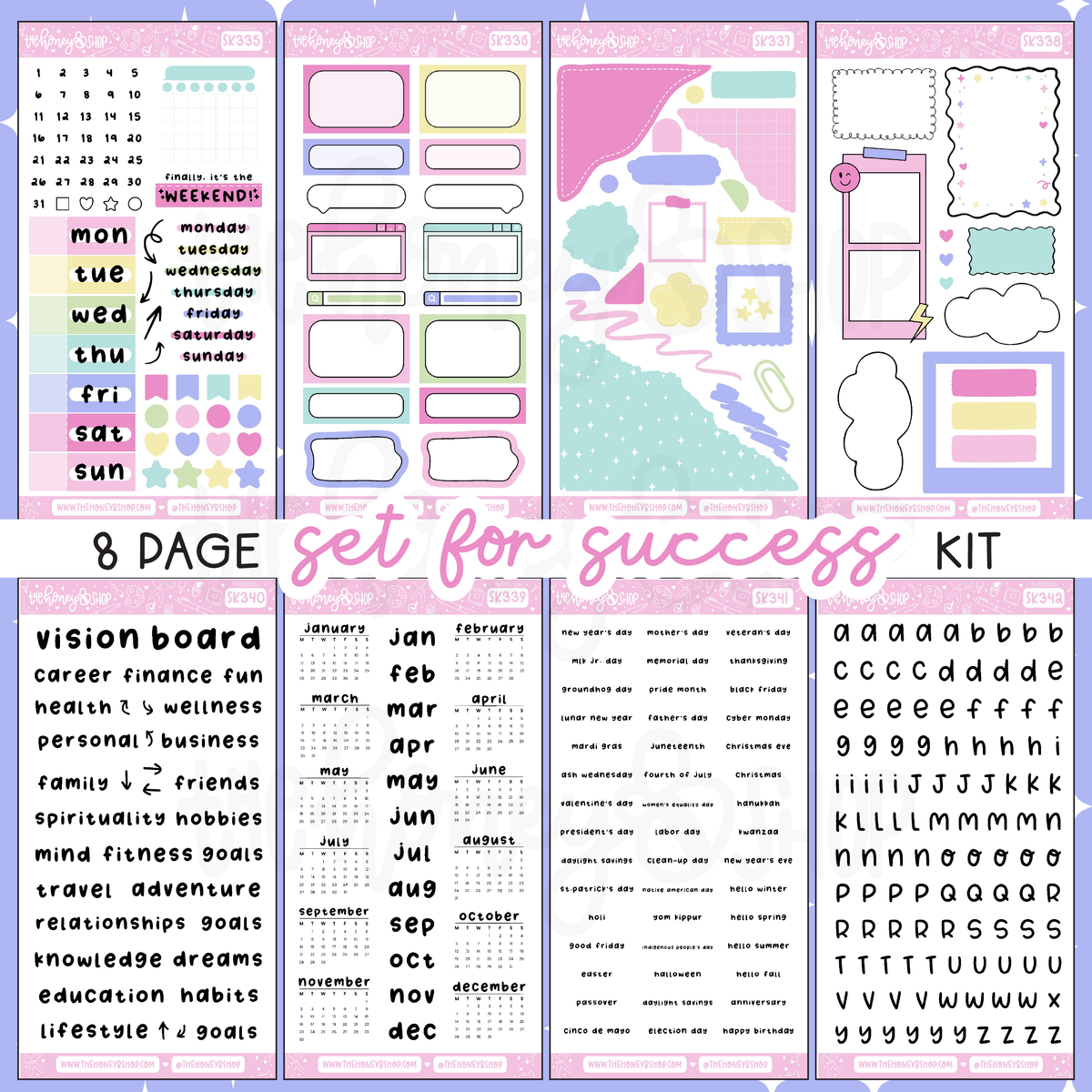 Set For Success | 8 Page Weekly Kit