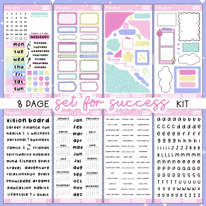 Set For Success | 8 Page Weekly Kit
