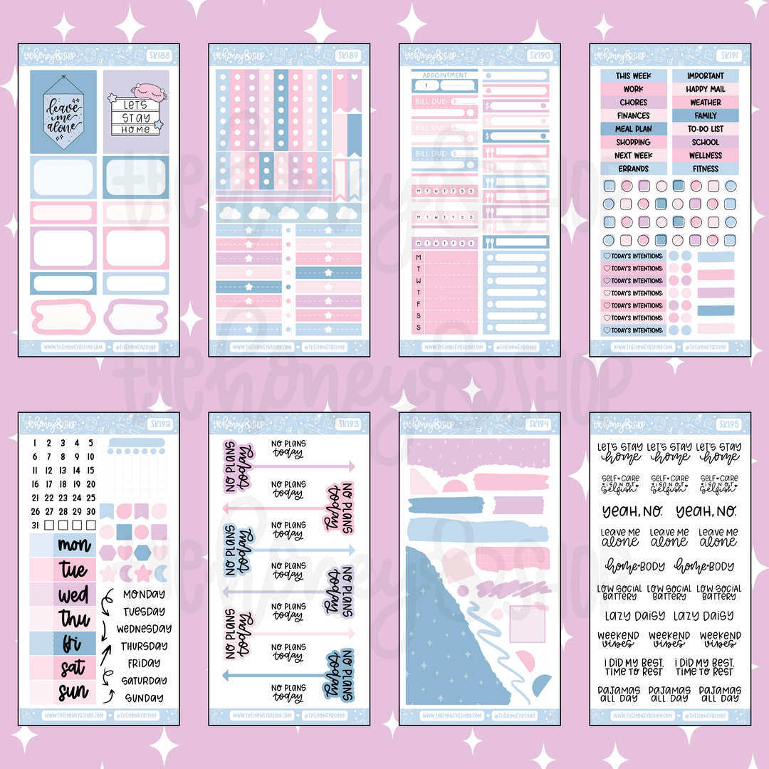 Staycation | 10 Page Weekly Kit | Choose your Skin Tone!