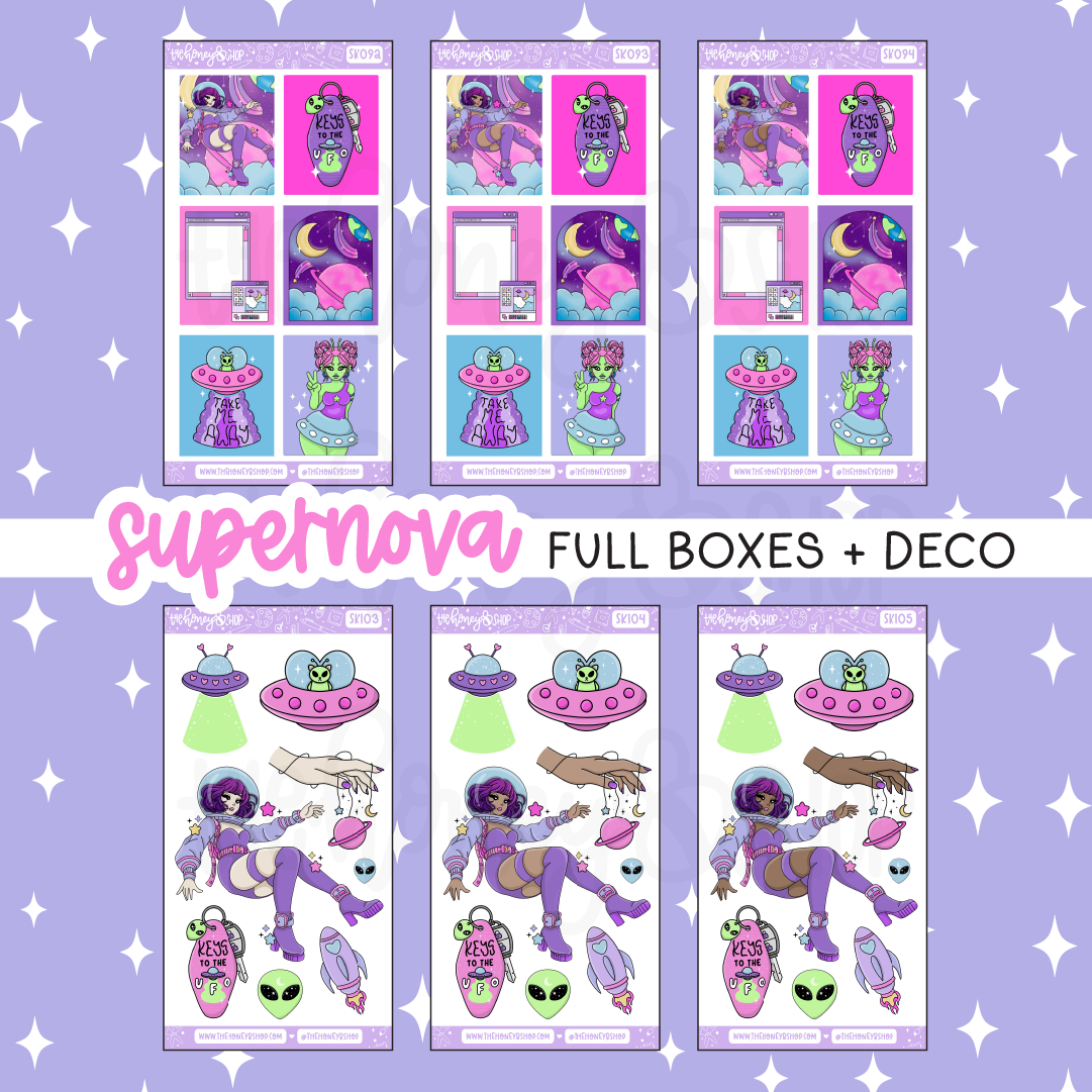 Supernova | 10 Page Weekly Kit | Choose your Skin Tone!