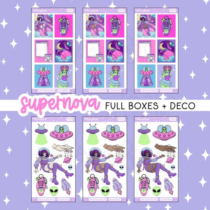 Supernova | 10 Page Weekly Kit | Choose your Skin Tone!