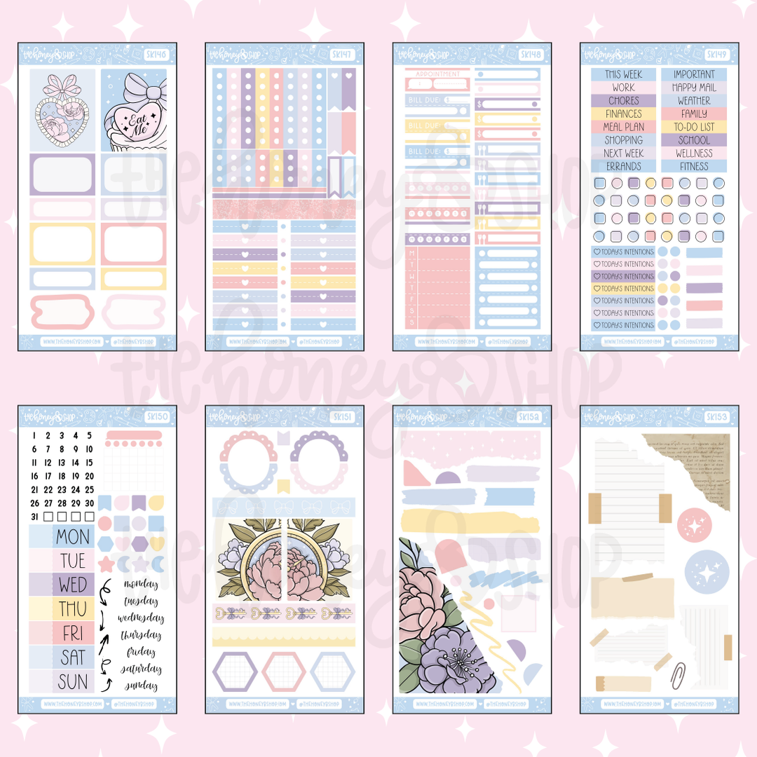 Tea Party | 10 Page Weekly Kit | Choose your Skin Tone!