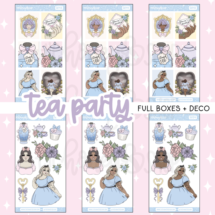 Tea Party | 10 Page Weekly Kit | Choose your Skin Tone!