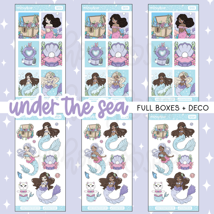 Under the Sea | 10 Page Weekly Kit | Choose your Skin Tone!