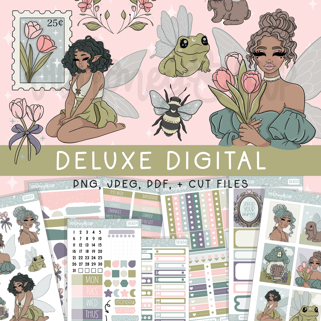 Fairycore | Deluxe Digital Babe Box - Printable Stickers &amp; Clipart